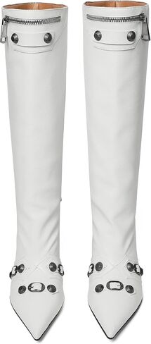 Oiamenne Knee High Boots for Women Wide Calf Boots Pointed Toe Tall Boots Kitten Heel Boots Womens Fall Winter Boots for Party Gifts Dress in Kuwait