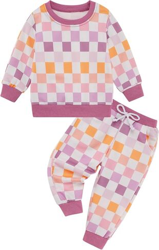 طفل رضيع فتاة ملابس الخريف وتتسابق كم طويل البلوز بلوزات فستان أطفال مع سروال داخلي للفتيات 6 9 12 18 24 أشهر 2T 3T 4T in Kuwait