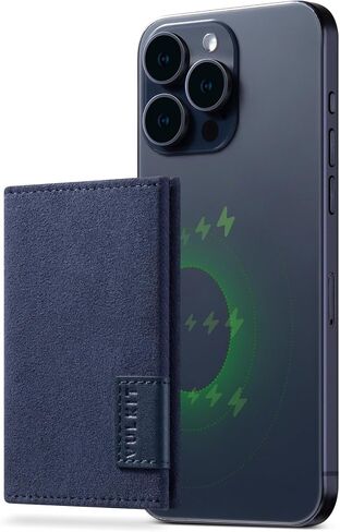 VULKIT Magnetic Wallet Compatible with Mag Safe Wallet for iPhone 16/15/14/13/12 Series, RFID Blocking Credit Card Holder, Fits 4 Cards, Premium Suede Leather, Espresso in Kuwait