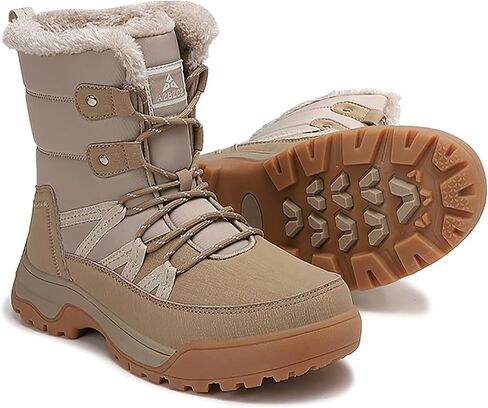 Women's Winter Snow Boots Waterproof | Warm, Anti Slip, Non Slip, Fur Lined, Comfortable, Ski, Insulation, Snowproof, Durability, Thick Sole in Kuwait