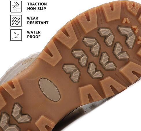 Women's Winter Snow Boots Waterproof | Warm, Anti Slip, Non Slip, Fur Lined, Comfortable, Ski, Insulation, Snowproof, Durability, Thick Sole in Kuwait