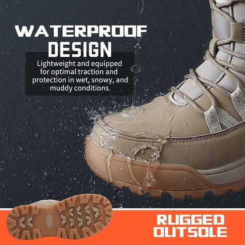 Women's Winter Snow Boots Waterproof | Warm, Anti Slip, Non Slip, Fur Lined, Comfortable, Ski, Insulation, Snowproof, Durability, Thick Sole in Kuwait