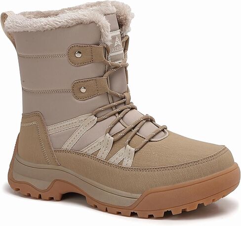 Women's Winter Snow Boots Waterproof | Warm, Anti Slip, Non Slip, Fur Lined, Comfortable, Ski, Insulation, Snowproof, Durability, Thick Sole in Kuwait