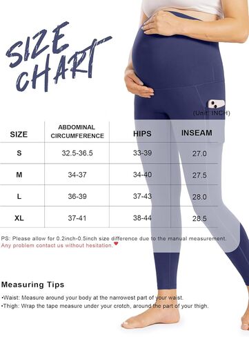 Enerful Womens Maternity Leggings with Pockets Workout Legging Pants Buttery Soft Pregnancy Active Wear Yoga Tights in Saudi Arabia