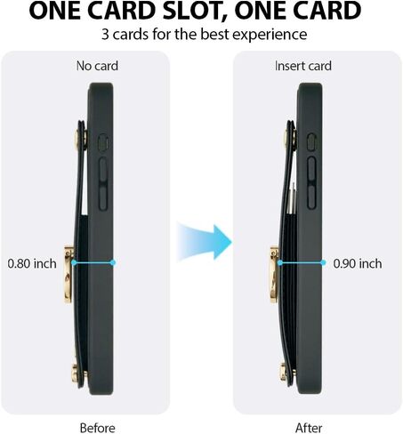 حافظة محفظة LAMEEKU لهاتف iPhone 15 Pro Max، حافظة مع حامل بطاقة، مسند حلقي يدور 360 درجة، حافظة جلدية واقية RFID مصممة للنساء والرجال لهاتف Apple iPhone 15 Pro Max 6.7 بوصة أسود in Kuwait