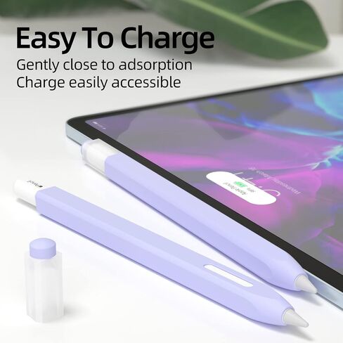 2 Pack Pencil Case Compatible with Apple Pencil Pro/Apple Pencil 2nd Generation Case,Non-Slip Silicone Case,Compatible withMagnetic chargingand DoubleClick.(Sky Blue, Dark Green) in Kuwait