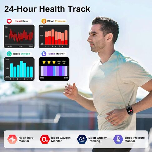 Smart Watch for Men, 2.02" HD Big Screen Rugged Smart Watch with Bluetooth Call Blood Oxygen Heart Rate Sleep Fitness Tracker, Built-in DIY Dial 123 Sport Modes Watch for Android IOS Gold Steel Strip in Saudi Arabia