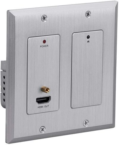 Monoprice Blackbird 4K HDBaseT Wall Plate Scaler Transmitter, 2 Gang, Decora, HDMI, VGA, PoC, Bi-Directional RS232 in Saudi Arabia