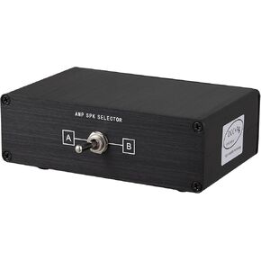 Two Amplifiers to Two Pairs of Speakers Selector Switch (2 to 2) Manual Switcher 2 in 2 Out Metal Enclosure (AS 0202)