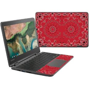 MightySkins Skin Compatible With Lenovo 300e Chromebook 11.6" (2018) - Turquoise Tribal | Protective, Durable, and Unique Vinyl wrap cover | Easy To Apply, Remove, and Change Styles | Made in the USA