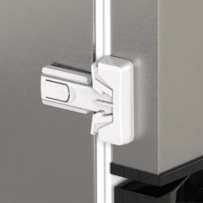 YUNKEY Child Proof Refrigerator/Fridge/Freezer Door Lock for Kids（1 Pack），2024 Updated Baby Safety Fridge Lock，No Tools Required and Easy Installation (White)