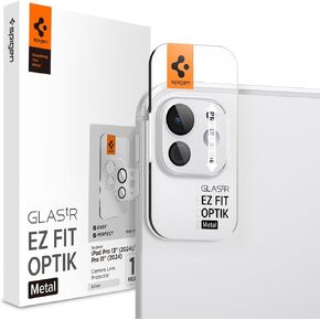 Spigen Camera Lens Screen Protector [GlasTR EZ Fit Optik Metal] Designed for iPad Pro (2024) - 11 inch / 13 inch [Case Friendly] - Space Black [1 Pack]