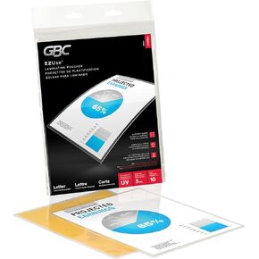 GBC Laminating Sheets, Thermal Laminating Pouches, Legal Size, 5 Mil, EZUse, 100 Pack (3740473)