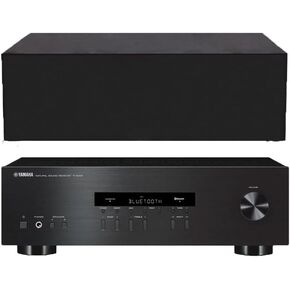Stereo Receiver Dust Cover Compatible with Yamaha R-S202BL/R-N303BL/RX-V385/RX-V685 Stereo Receiver（Water Resistant Protector Sleeve- 18 x 14.6 x 5.7Inch,Black）