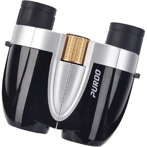 PUROO Compact Binoculars for Adults High Powered,10X25 Small Waterproof,Fogproof and Shockproof Binoculars for Kids Bird Watching,Hunting,Travel,Stargazing,Hiking,Opera,Concerts,Pink