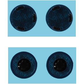 4pcs Laptop Slip-Resistant Laptop Case Bottom Rubber Feet Pad for Microsoft Surface Laptop 3 4 5, Diameter 0.35in Black