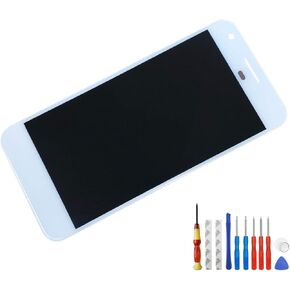 LCD Screen Compatible with Google Pixel 1st/Nexus S1 5.0 Amoled Touch Screen Assembly Digitizer LCD Replacement Parts + Tools (White)