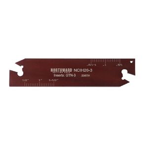 Accusize Industrial Tools 0.120'' by 4.33'' Ncih26-3 Positive Stop Adjustable Blade for Self Lock Cutoff Insert Gtn-3, 2402-0006