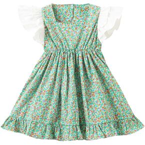 Zanie Kids Little Girls Dresses Backless Toddler Summer Beach Sundress Playwear Outfits