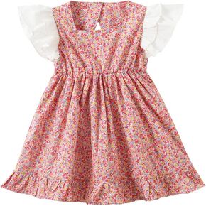 فساتين Zanie Kids للفتيات الصغيرات بدون ظهر ملابس صيفية للشاطئ للأطفال الصغار in Kuwait