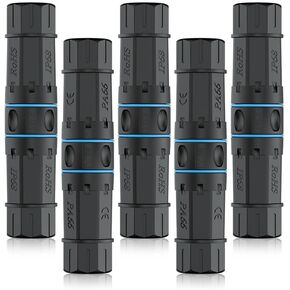 iwillink RJ45 مقرنة مقاومة للماء، IP68 محمية مقرنة إيثرنت مقاومة للماء، أنثى إلى أنثى إيثرنت موصل كابل LAN خارجي لكابل Cat7، Cat6، Cat5e Ethernet in Kuwait