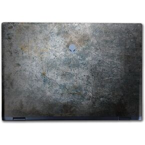 Laptop Skin Compatible with Alienware M16 R2 (2024) - Shadow Concrete - Premium 3M Vinyl Protective Wrap Decal Cover - Easy to Apply | Crafted in The USA by MightySkins
