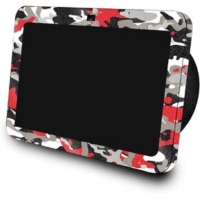 Glossy Glitter Skin Compatible with Amazon Echo Show 8 (3rd Gen, 2023) - Red Camo - Premium 3M Vinyl Protective Wrap Decal Cover - Easy to Apply | Crafted in The USA by MightySkins
