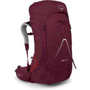 Osprey Aura AG LT 65L Women's Backpacking Backpack, Black, WXS/S
