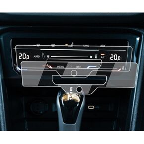 Screen Protector 2 Pcs Compatible with 2021-2024 Volvo XC40/XC60/XC90,8.7-Inch Navigation + Air Conditioner Screen Protector for 2019-2024 V60/S60/S90 Accessories 9H Hardness Tempered Glass