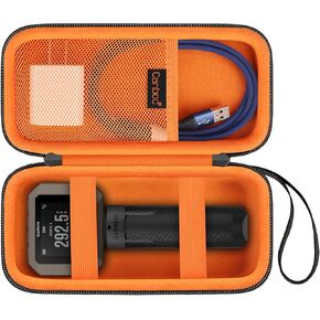 Canboc Hard Case Compatible with Garmin Xero C1 Pro Compact Chronograph, Mesh Pocket fit Cable, Charger, Power Bank, Black+Black (Case Only)