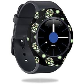 MightySkins Skin Compatible with Samsung Gear S2 3G Cover Skins Sticker Watch Glowing Skulls