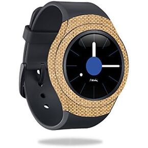 MightySkins Skin Compatible with Samsung Gear S2 3G Cover Skins Sticker Watch Wood Weave