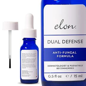 Elon Dual Defense Fungal Formula (2 Pack) — 25% Undecylenic Acid — Fingernails & Toe Nail Care Products — Elon Nail Products – Toenail Treatment