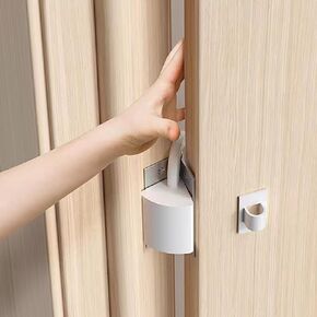 4 Set Door Hinge Guard for Baby's Fingers, Safe Finger Protector for Door Stay Open, Baby Proofing Catch Door Stopper, Anti-Pinch Door Locks Guard for Children Kids (White)