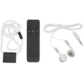 مشغل MP3، مشغل موسيقى MP3 صغير ABS مدمج ببطارية 180 مللي أمبير في الساعة، مشغل موسيقى محمول يدعم حتى 64 جيجابايت، للطلاب أثناء السفر (أبيض) in Kuwait