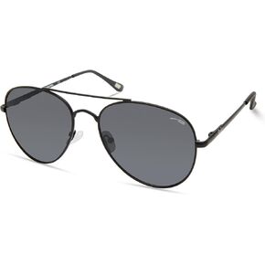Skechers Women's SEA6166 Polarized Pilot Sunglasses, Gold, 56mm