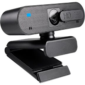 Webcam for PC Mac, Auto Focus, Webcam with Microphone for Laptop, Full 1080P 30fps HD Video, 90° Wide Angle Camera, External USB Webcam for Streaming