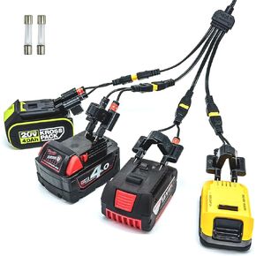 Octopus Ready Multi Power Tool Battery Charger Compatible with Any Brands 18V/20V/21V Li-ion Batteries, Simultaneously Charging 4 Batteries at Once, Chargers for Cordless Power Tool Batteries