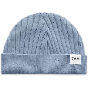 7AM Baby Beanie Hospital Hat - Unisex All Mild Seasons Hats for Newborn & Kids, Soft & Comfy Ribbed Knit Beanies | BCI Cotton