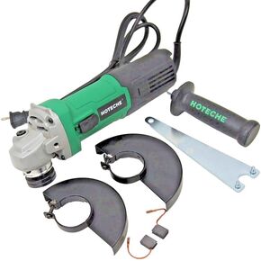 Hoteche 4-1/2"" 5"" Electric Variable Speed Angle Grinder 10AMP P800426A, Green
