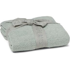 Barefoot Dreams CozyChic Lite Baby Receiving Blanket, Moonbeam, 30"x30"