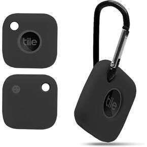 Seltureone Silicone Case Compatible for Tile Mate 2022 with Keychain, Anti-Scratch Lightweight Soft Protective Sleeve Skin Cover for Tile Mate Tracker 2022 (Device Not Included), White
