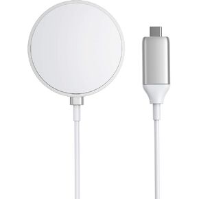 Magnetic Wireless Charger, Anker Wireless Charger with 5ft Built in USB-C Cable, PowerWave Magnetic Pad, 7.5W Charging for iPhone 13 / 13 Pro / 13 Pro Max / 13 mini / 12 / 12 Pro (No AC Adapter)