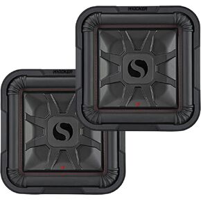 KICKER 2 46L7T122 Car Audio L7T Shallow Mount 12" 1200W Sub Square L7 Subwoofers