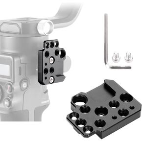 Gimbal Adjustable Handle Grip for DJI Ronin S/SC/RSC2, Stabilizer Handgrip Extension Bracket with Cold Shoe Mount 1/4 3/8 Threaded Holes for Video Light, Microphone, Monitor