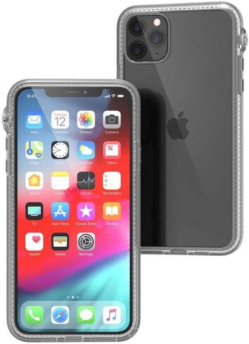 Catalyst - Case for iPhone 11 Pro Case with Clear Back, Heavy Duty 10ft Drop Proof, Truss Cushioning System, Rotating Mute Switch Toggle, Compatible with Wireless Charging, Lanyard Included - Clear in Kuwait