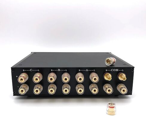 Two Amplifiers to Two Pairs of Speakers Selector Switch (2 to 2) Manual Switcher 2 in 2 Out Metal Enclosure (AS 0202) in Saudi Arabia