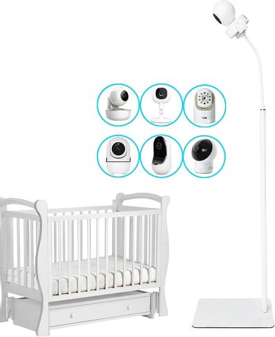 GUCHO Baby Monitor Mount Floor Stand Holder Compatible with Infant Optics DXR-8 Pro,Nanit Pro,UKSUP,Vtech,VAVA,Owlet Cam 1 Baby Monitor, Adjustable Universal Baby Monitor Mount in Saudi Arabia