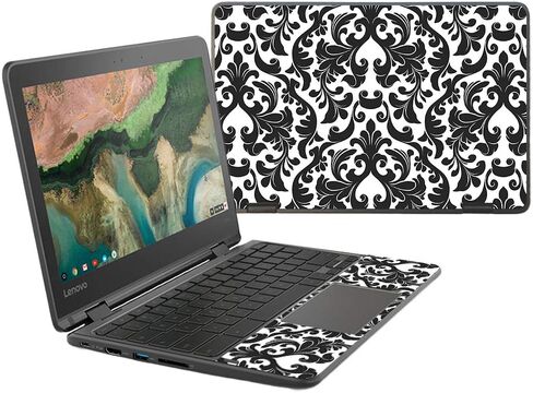 MightySkins Skin Compatible With Lenovo 300e Chromebook 11.6" (2018) - Turquoise Tribal | Protective, Durable, and Unique Vinyl wrap cover | Easy To Apply, Remove, and Change Styles | Made in the USA in Saudi Arabia