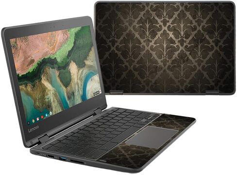 MightySkins Skin Compatible With Lenovo 300e Chromebook 11.6" (2018) - Turquoise Tribal | Protective, Durable, and Unique Vinyl wrap cover | Easy To Apply, Remove, and Change Styles | Made in the USA in Saudi Arabia